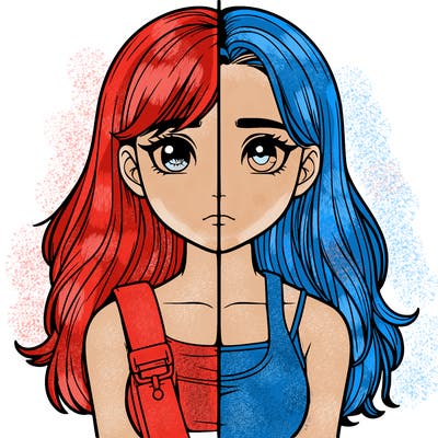 realistic girl split