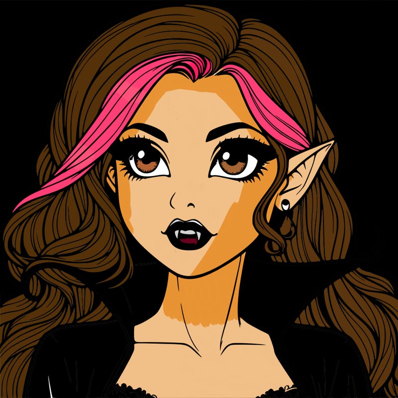 realistic vampire girl