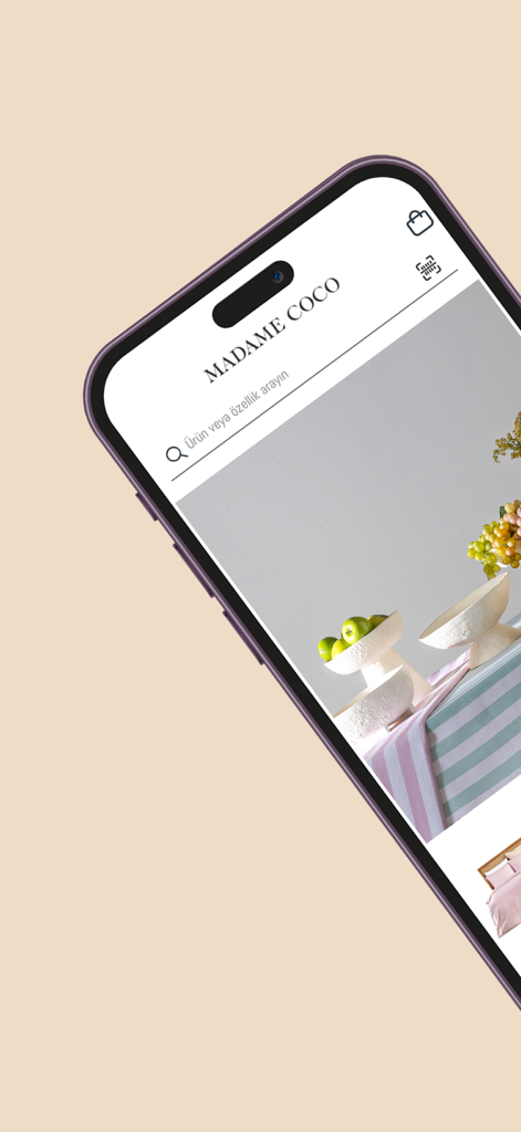 Madame Coco - ライフスタイルホームデコ製品を表示するマダム・ココモバイルアプリインターフェース