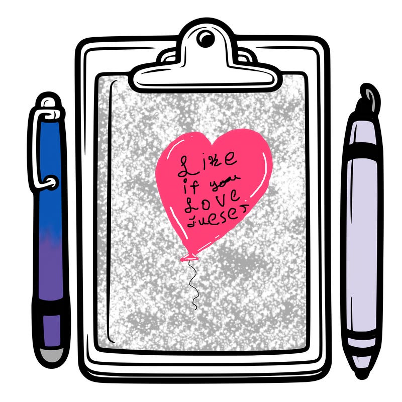 blank clip board with pen