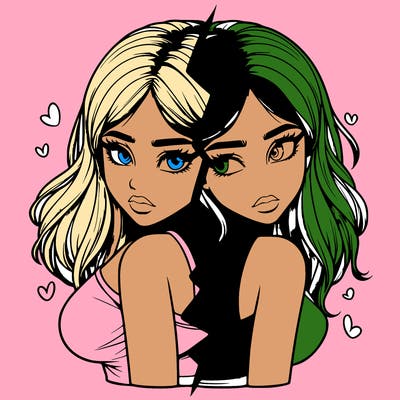 realistic girl split