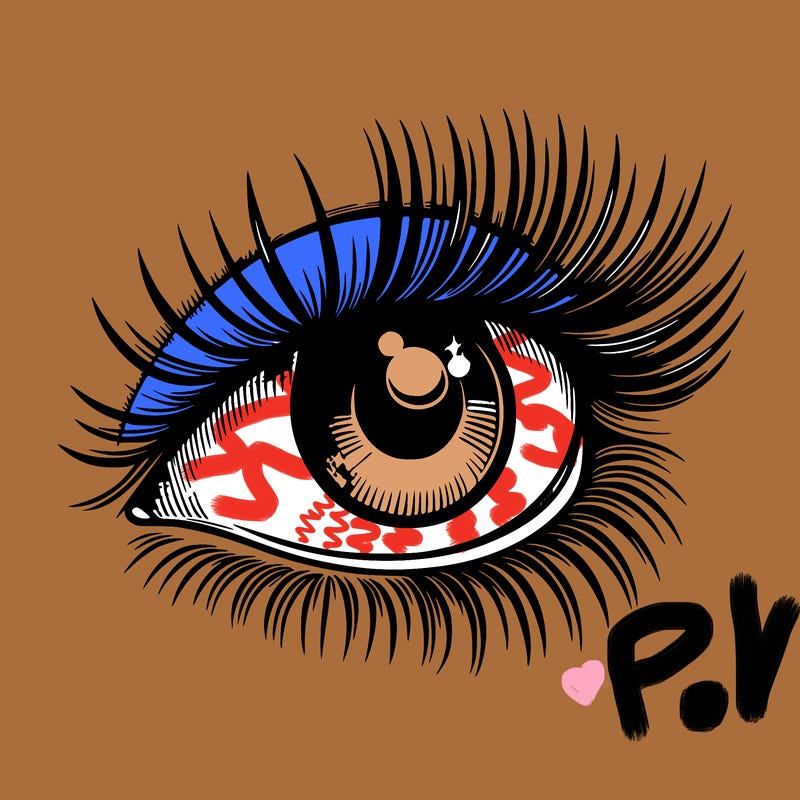 realistic eye long eylashes