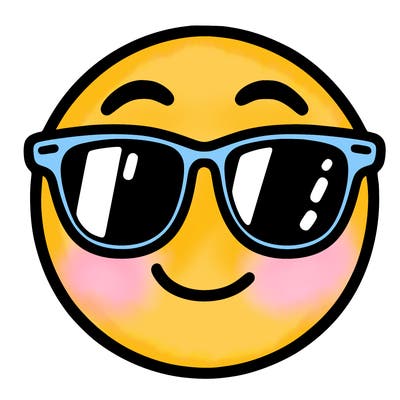 emoji with sunglasses