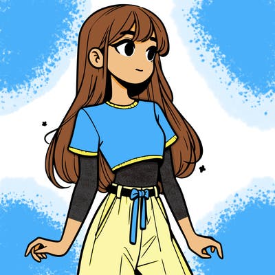 girl in a cute crop top