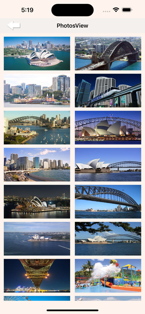 Photo gallery showing high quality images of Sydney Opera House and Harbour Bridge landmarks