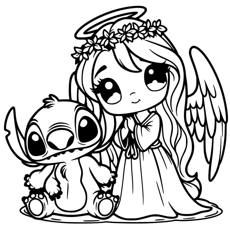 stitch and angel