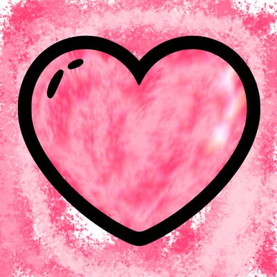 a blank heart
