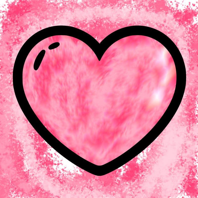 a blank heart