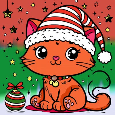 cat christmas