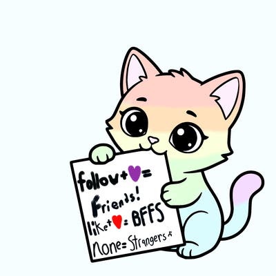 a small cat with a blank sheet of paper in its hand. the cat is sooooooo cute!