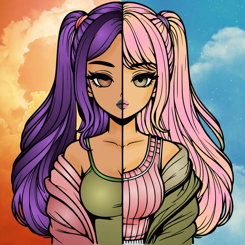 realistic girl split