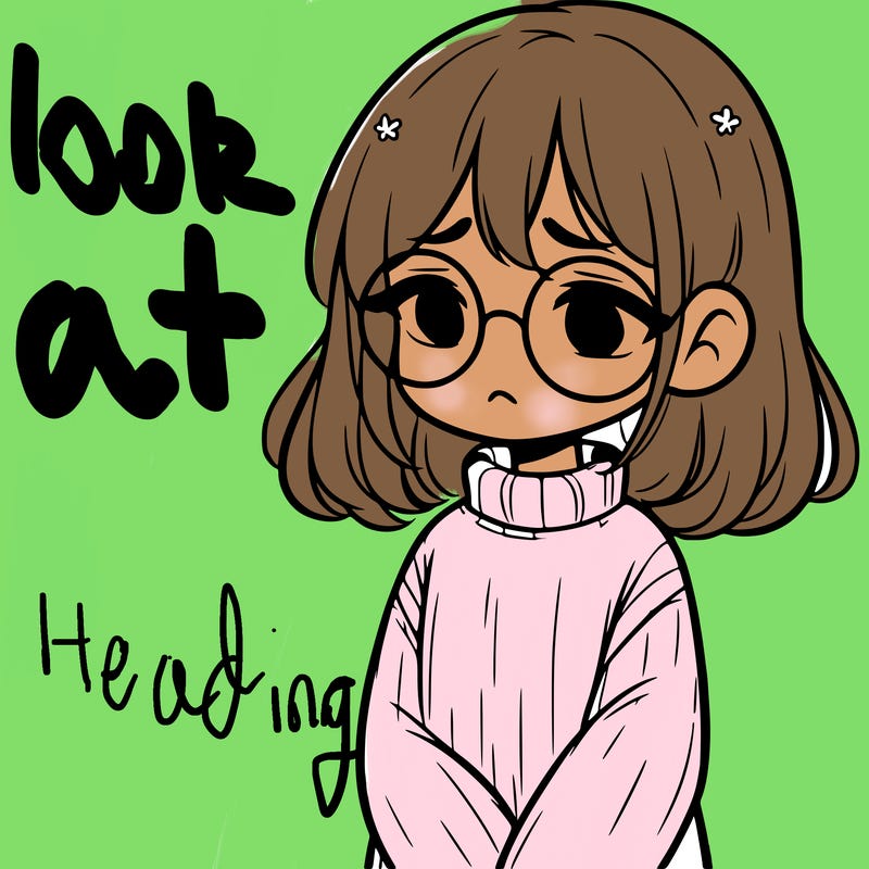 sad girl with glasses in a sweater