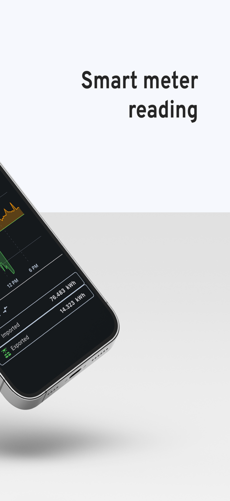 Enelogic - Enelogic app interface showing smart meter energy readings and consumption graphs