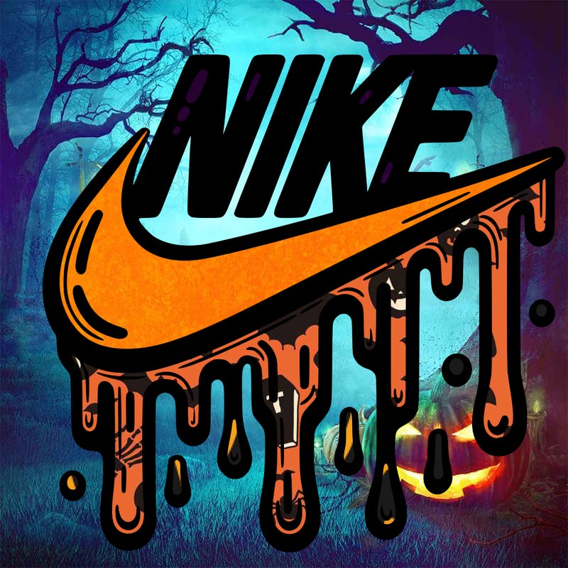 dripping nike logo