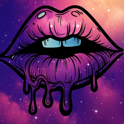 lips that look realistic and drip