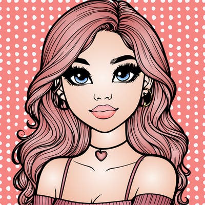 realistic pretty girl