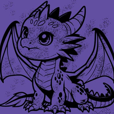 fierce baby night dragon
