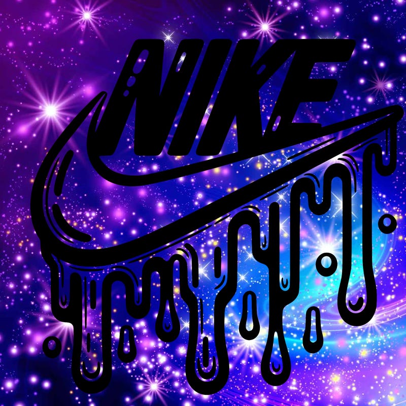 dripping nike logo