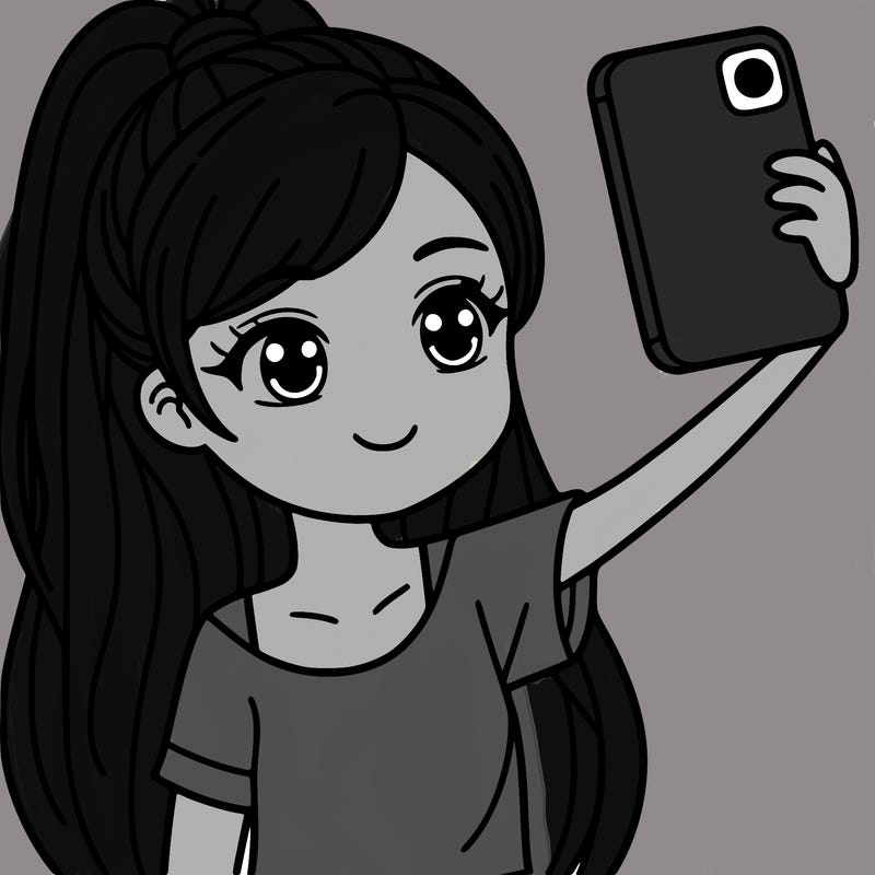 a girl taking a selfie