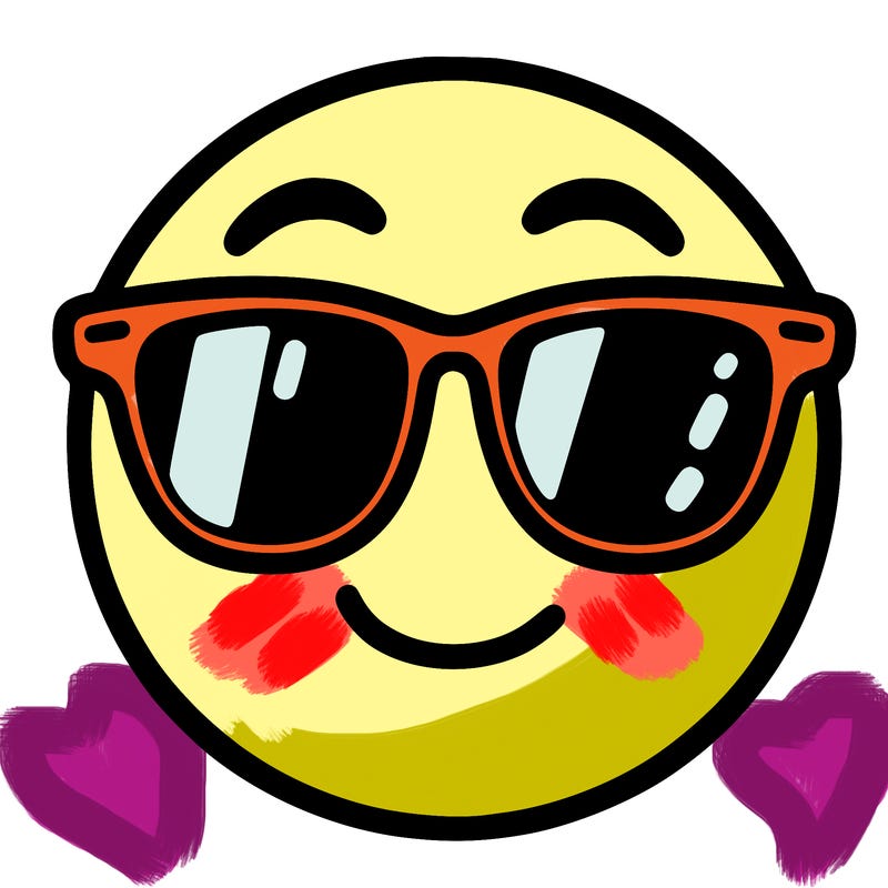 emoji with sunglasses