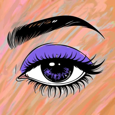 eye closed realistic