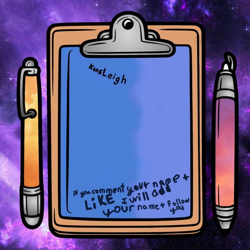 blank clip board with pen