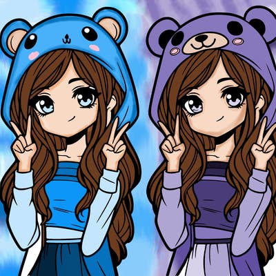 teen girl in animal costume