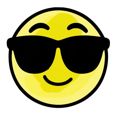 emoji with sunglasses