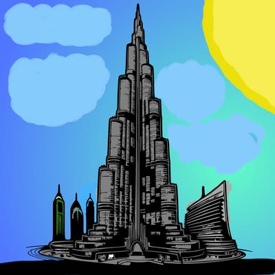 a futuristic skyscraper in dubai taller than the burj khalifa