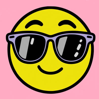 emoji with sunglasses