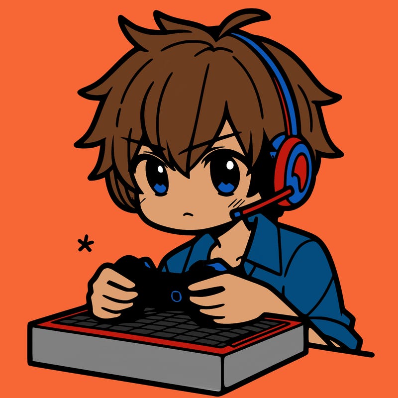 anime guy playing fortnite