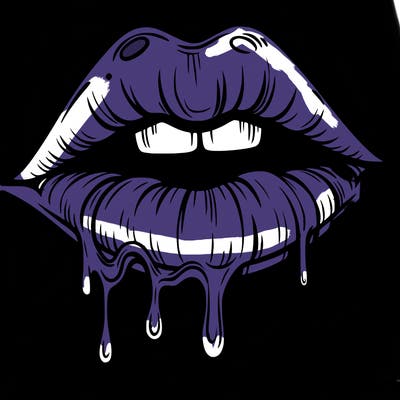 lips that look realistic and drip