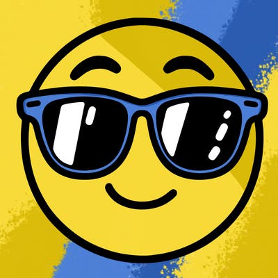 emoji with sunglasses