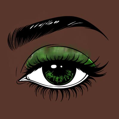 eye closed realistic