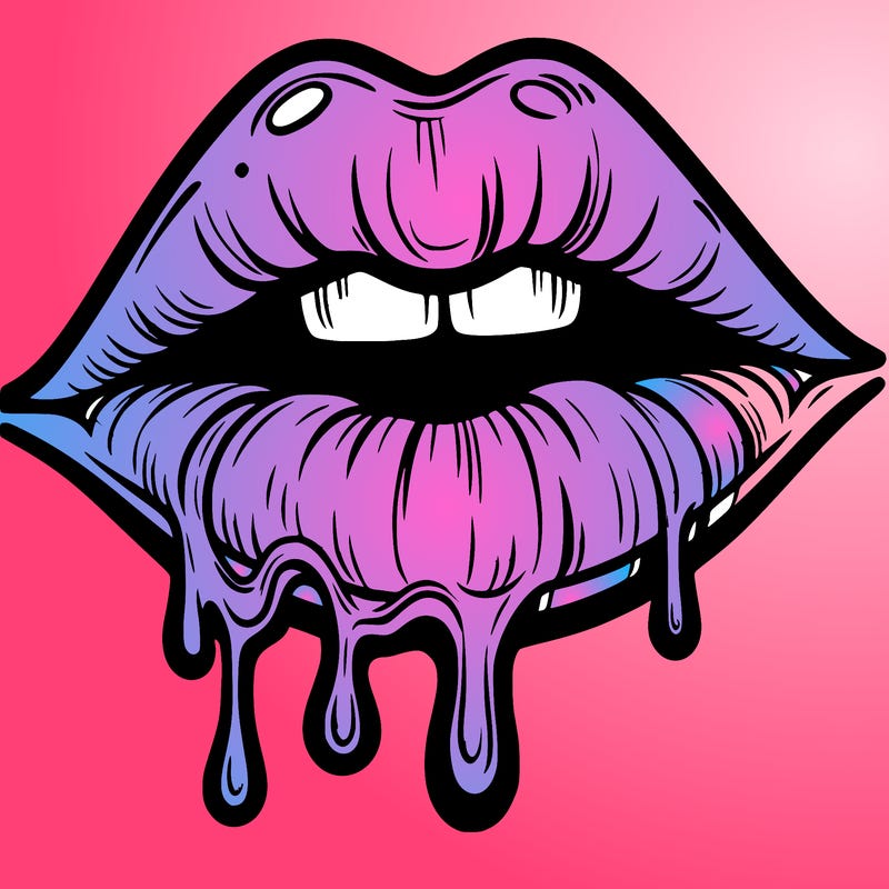 lips that look realistic and drip