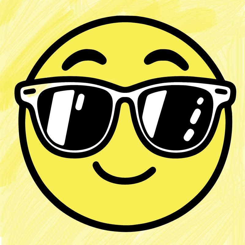 emoji with sunglasses