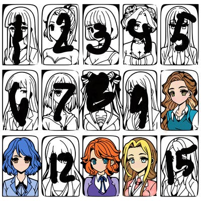 girls that look diffrent anime