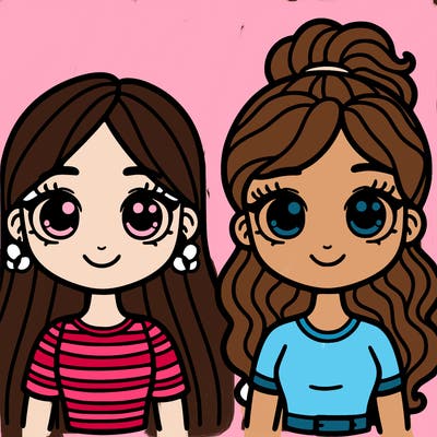 two friends both girls