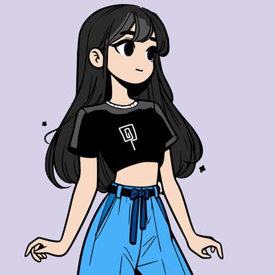 girl in a cute crop top