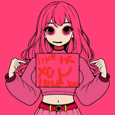 girl holding a blank sign in a long sleeve crop top