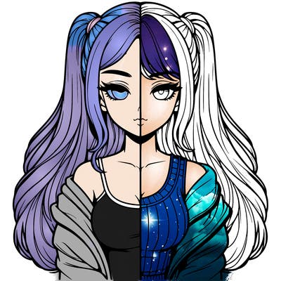 realistic girl split