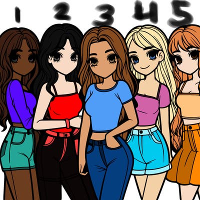 group of girls