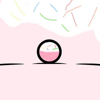 a very tiny circle in the middle of a blank page