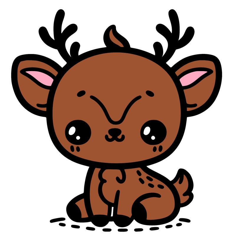 a very cute and adorable deer