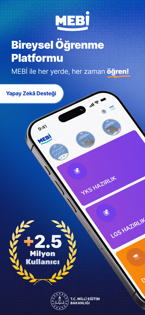 AI 지원 YKS 및 LGS 시험 준비를 위한 MEBI 개인 학습 플랫폼 앱