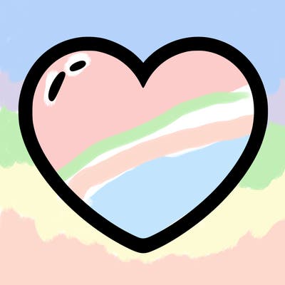 a blank heart