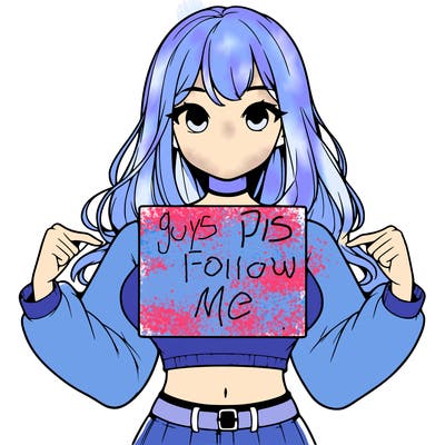 girl holding a blank sign in a long sleeve crop top