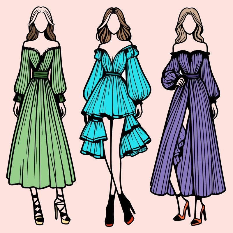 fashion models dresses