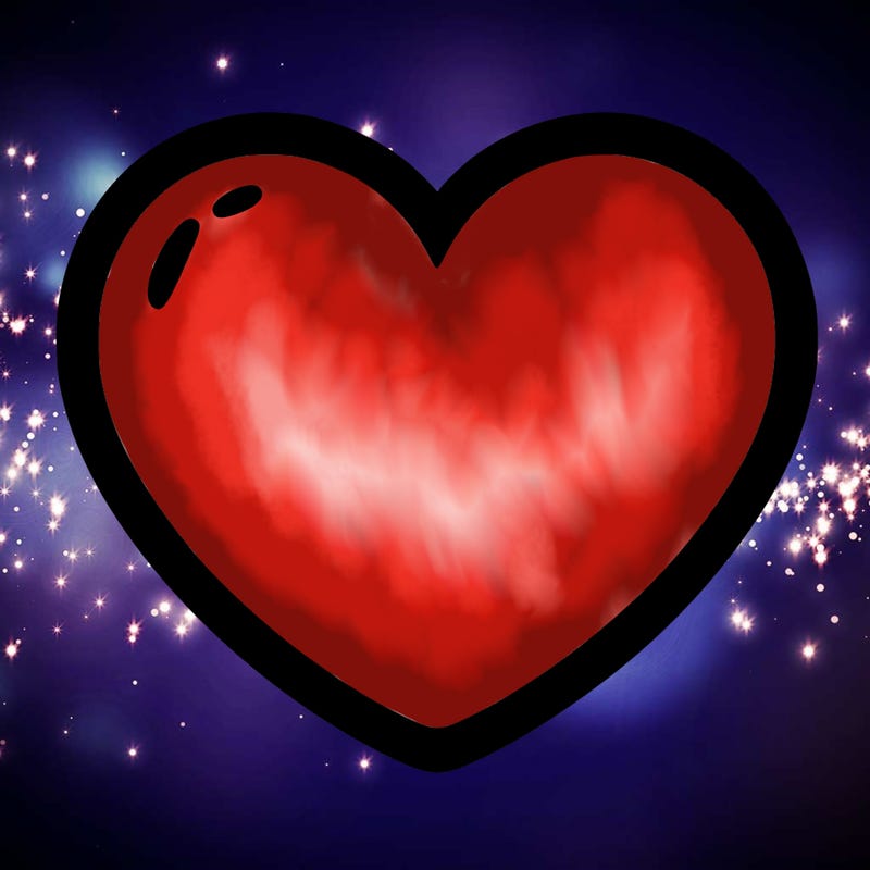 a blank heart