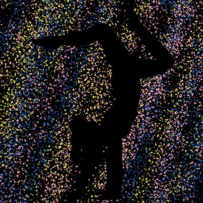 a woman doing a handstand